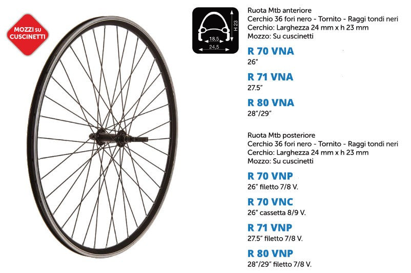 Ruota MTB anteriore BRN Infinity 29"
