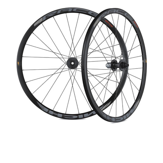 Set di ruote da strada Miche Race DX profilo largo Bolt Thru Disc nere