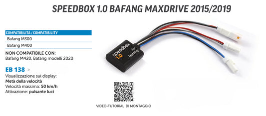 SpeedBox 1.0 compatibile con Bafang Maxdrive 2015/2019