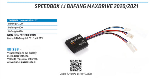 SpeedBox 1.1 compatibile con Bafang Maxdrive 2020/2021
