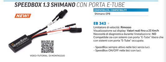SpeedBox 1.3 compatibile con Shimano con porta E-Tube