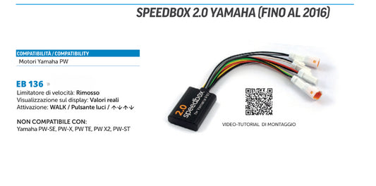 SpeedBox 2.0 compatibile con Yamaha (fino al 2016)
